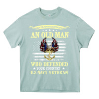 Arona never underestimate an old man us navy veteran Heavy Core Tee - linhVisuals