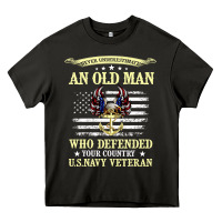 Asphalt never underestimate an old man us navy veteran Heavy Core Tee - linhVisuals