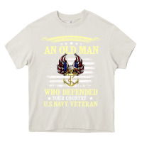 Cream never underestimate an old man us navy veteran Heavy Core Tee - linhVisuals