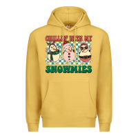 Antique Gold Chillin with my Snowmies Premium Hoodie - BarkalooDesign