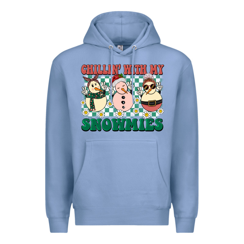 Chillin With My Snowmies Premium Hoodie by BarkalooDesign | Teevron