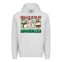 Dove Grey Chillin with my Snowmies Premium Hoodie - BarkalooDesign