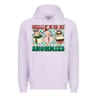Lilac Chillin with my Snowmies Premium Hoodie - BarkalooDesign