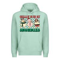 Seafoam Chillin with my Snowmies Premium Hoodie - BarkalooDesign