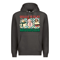 Smoke Chillin with my Snowmies Premium Hoodie - BarkalooDesign