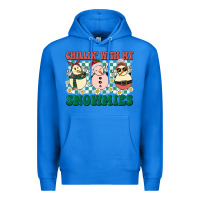 True Royal Chillin with my Snowmies Premium Hoodie - BarkalooDesign