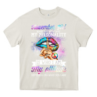 Cream november girl make no mistake my personality funny Heavy Core Tee - linhVisuals