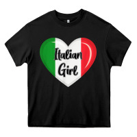 Black italy flag for women italian girl Heavy Core Tee - linhVisuals