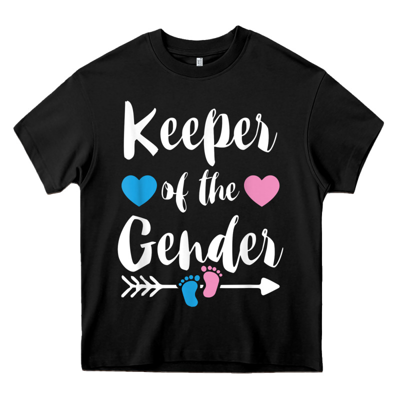 Keeper Of The Gender Reveal Tee Shirt Girl Or Boy Blue Pink Heavy Core Tee by linhVisuals | Teevron