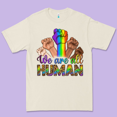 We Are All Human Premium Tee Designed By Bundleandbundleshop