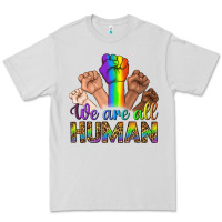 Dove Grey We Are All Human Premium Tee - BundleAndBundleShop