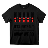 Black it's lights out and away we go Heavy Core Tee - linhVisuals
