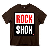 Chocolate Brown shox rocks Heavy Core Tee - linhVisuals