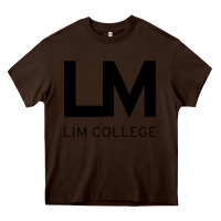 Chocolate Brown lim college Heavy Core Tee - linhVisuals