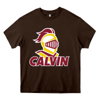 Chocolate Brown calvin knights cu Heavy Core Tee - linhVisuals
