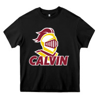 Black calvin knights cu Heavy Core Tee - linhVisuals