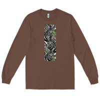 Chestnut zebra Long Sleeve Tee - LillyAllenDesigns