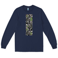 Navy zebra Long Sleeve Tee - LillyAllenDesigns