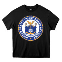 Black United States Coast Guard Academy Heavy Core Tee - linhVisuals