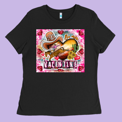 Be Mine Valentine Ladies Tee Designed By Cowhidedigitalart