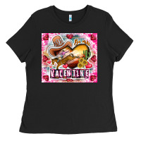 Black Be Mine Valentine Ladies Tee - CowhideDigitalArt