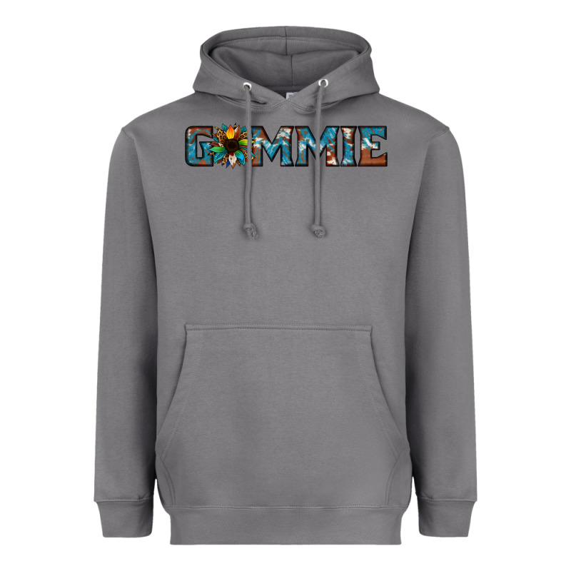Gammie Sunflower Cowhide Heavyweight Hoodie by Jasminsmagicworld | Teevron