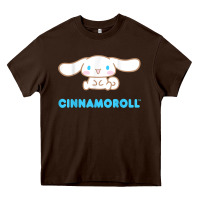 Chocolate Brown cinnamoroll character front and back t shirt Heavy Core Tee - linhVisuals