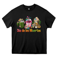 Black Mexican Día De Los Muertos Coffee Cups Heavy Core Tee - FaDigitalArtStudio