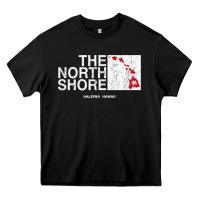 Black hawaii islands north shore haleiwa vintage style t shirt Heavy Core Tee - linhVisuals