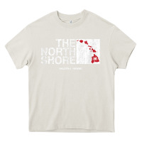 Cream hawaii islands north shore haleiwa vintage style t shirt Heavy Core Tee - linhVisuals