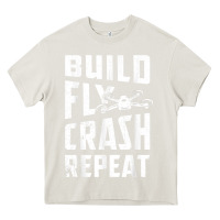 Cream drone tshirt shirts for multicopter boy men kids fpv pilot t shirt Heavy Core Tee - linhVisuals