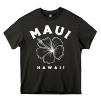 Asphalt hawaii flower for women hibiscus maui hawaii t shirt Heavy Core Tee - linhVisuals