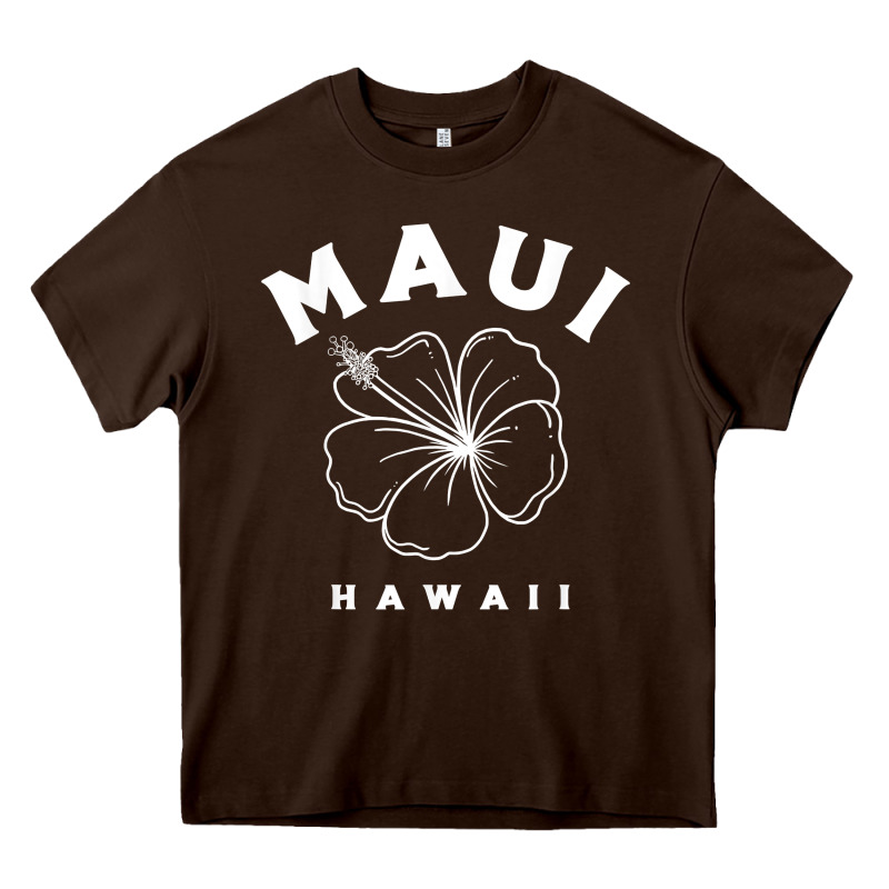 Hawaii Flower For Women Hibiscus Maui Hawaii T Shirt Heavy Core Tee by linhVisuals | Teevron