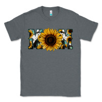 Charcoal Heather Sunflower Cowhide Mom Classic Tee - Jasminsmagicworld