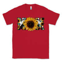 Red Sunflower Cowhide Mom Classic Tee - Jasminsmagicworld