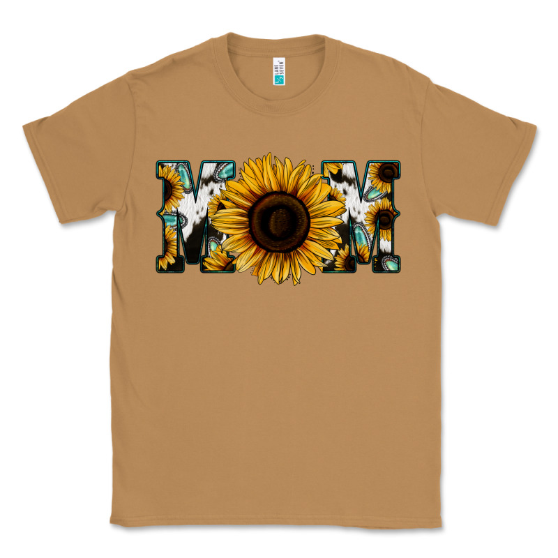 Sunflower Cowhide Mom Classic Tee by Jasminsmagicworld | Teevron
