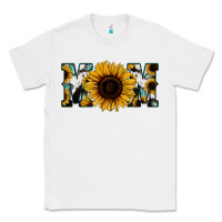 White Sunflower Cowhide Mom Classic Tee - Jasminsmagicworld