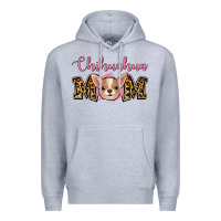 Heather Grey Chihuahua Mom Premium Hoodie - Jasminsmagicworld