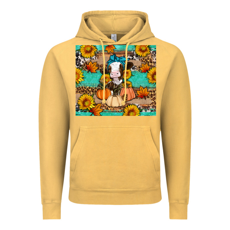 Cow Fall Pumpkin Vintage Hoodie by Artiststas | Teevron