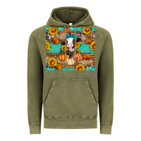 Vintage Olive Cow fall pumpkin Vintage Hoodie - Artiststas