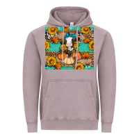 Vintage Zinc Cow fall pumpkin Vintage Hoodie - Artiststas