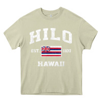 Mossy hilo hawaii hi vintage state athletic style t shirt Heavy Core Tee - linhVisuals