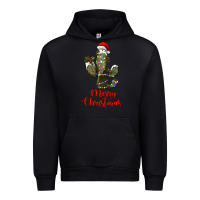Black merry christmas cactus Urban Hoodie - RanaPortraitStore