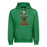 Emerald merry christmas cactus Urban Hoodie - RanaPortraitStore