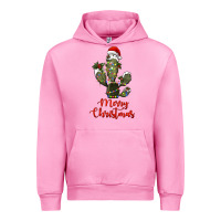 Fuchsia Pink merry christmas cactus Urban Hoodie - RanaPortraitStore