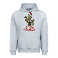 Heather Grey merry christmas cactus Urban Hoodie - RanaPortraitStore
