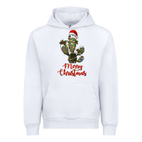 White merry christmas cactus Urban Hoodie - RanaPortraitStore