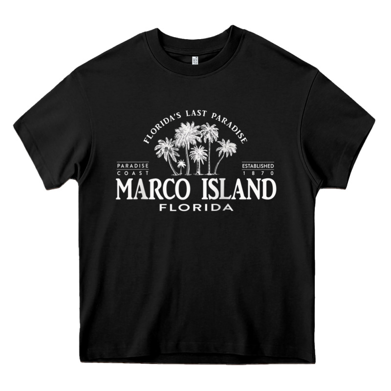 Marco Island Fl Florida's Last Paradise Paradise Coast Raglan Baseball Heavy Core Tee by linhVisuals | Teevron