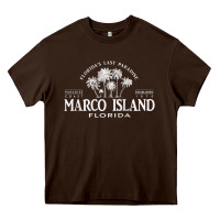 Chocolate Brown marco island fl florida's last paradise paradise coast raglan baseball Heavy Core Tee - linhVisuals