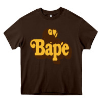Chocolate Brown baby bape Heavy Core Tee - linhVisuals